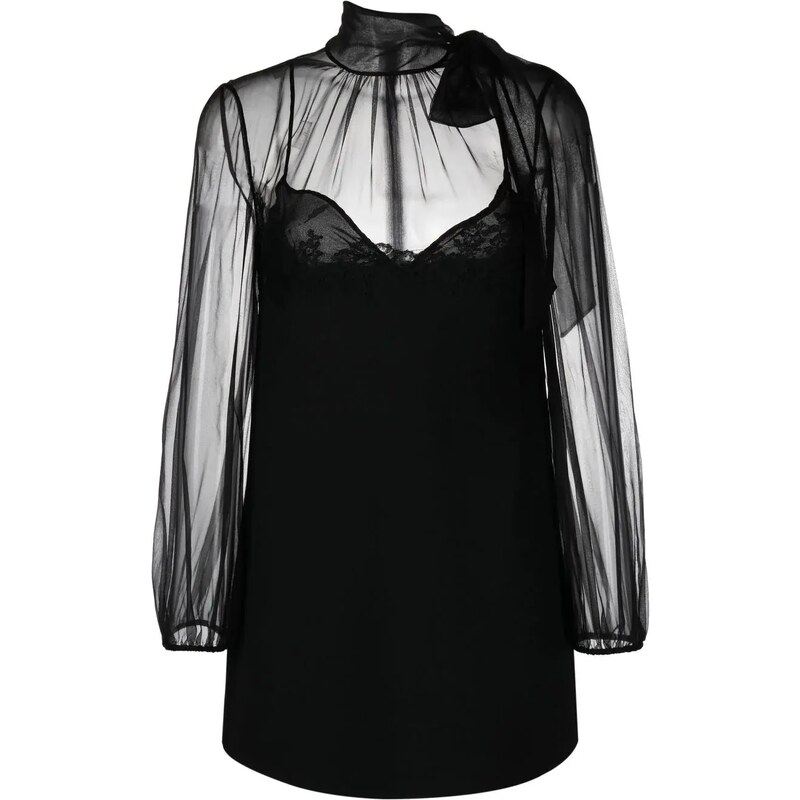 Mini Abito Donna Lucido E Aderente In Misto Nylon, Fascia Liscia - Corto E Stretto