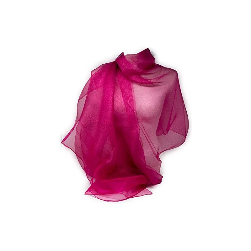 Sciarpa Di Seta RIIQIICHY Donna - Pashmina 90x180cm, Stola Elegante Per Cerimonie, Sera, Sposa