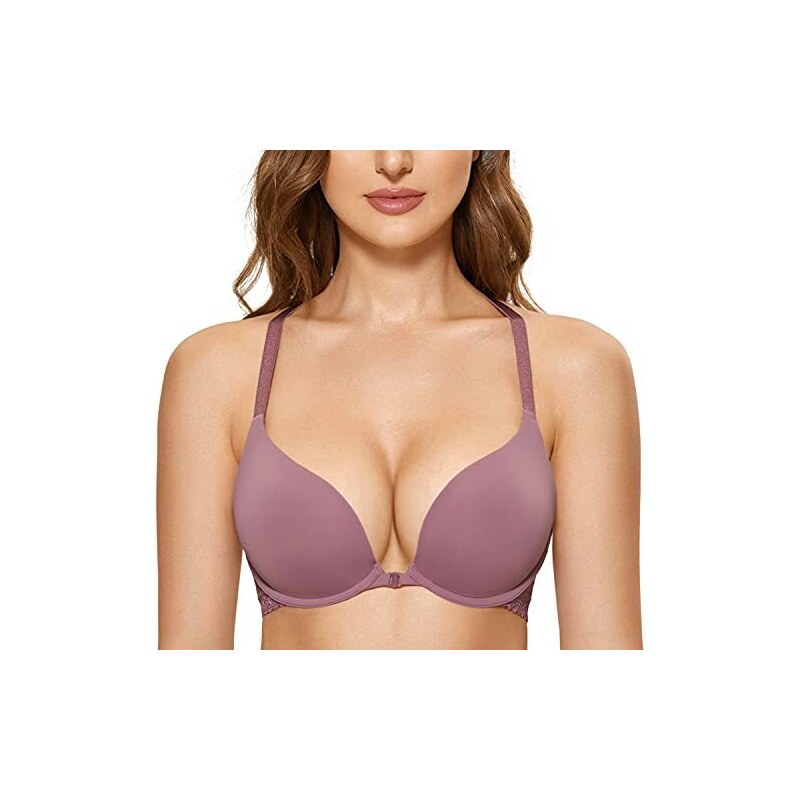 Dobreva Donna Reggiseno Invisibile Push Up Apertura Frontale Con Ferretto Shadow Blue 3c 119060163