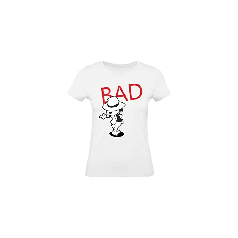 T-Shirt Donna In Cotone 100% Basic - Vestibilità Super - B. Chimica - Scritta Divertente E Humor - Prodotta In Italia