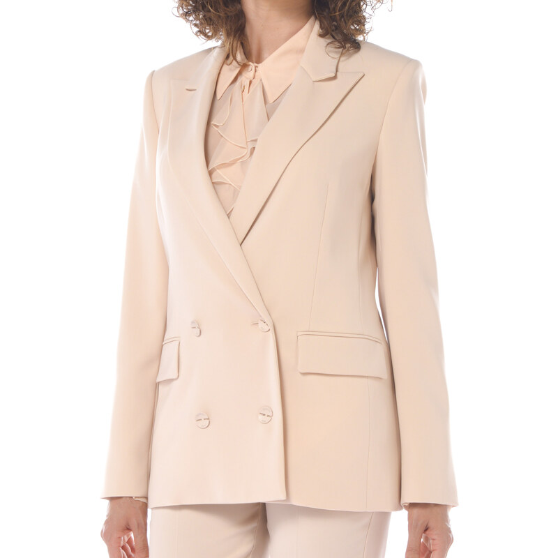 Manteau Double-face Femme Patrizia Pepe - Gris - Taille Unique - Neuf Avec étiquettes - Composition 82% Viscose, 18% Polyamide