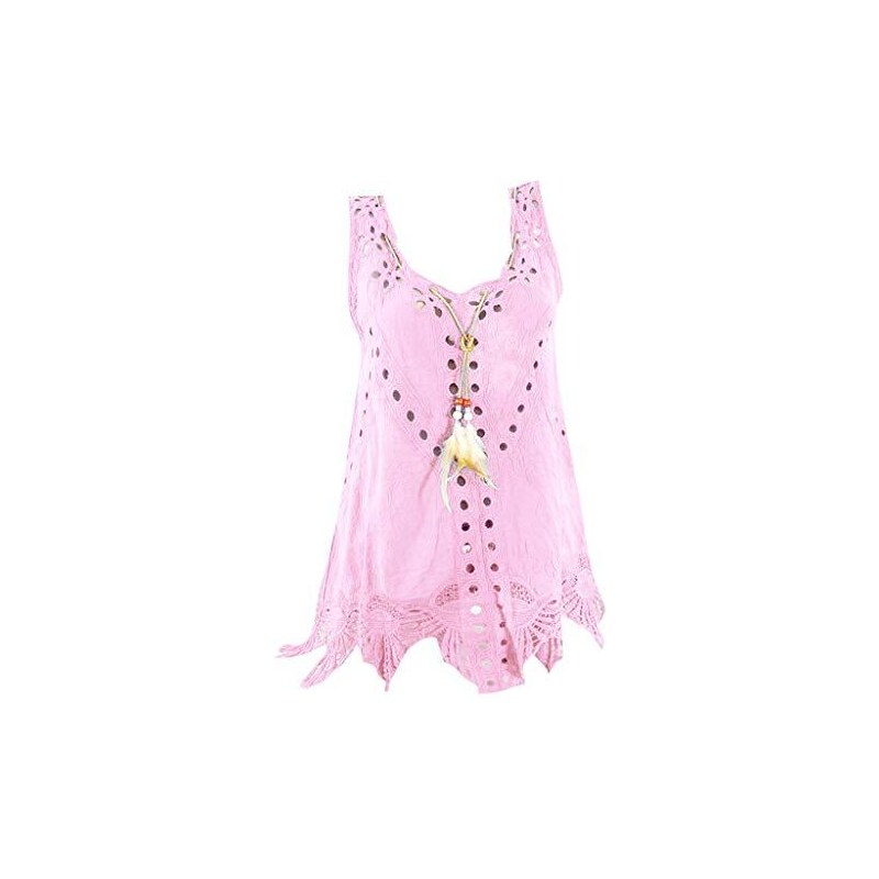 Canotta Donna Spalla Stretta Con Pizzo Nero Laterale E Spacchi - Foto 3