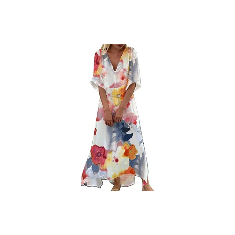 Acquista EDOLYNSA Abito Lungo Caftano Da Donna Con Stampa - Foto 8