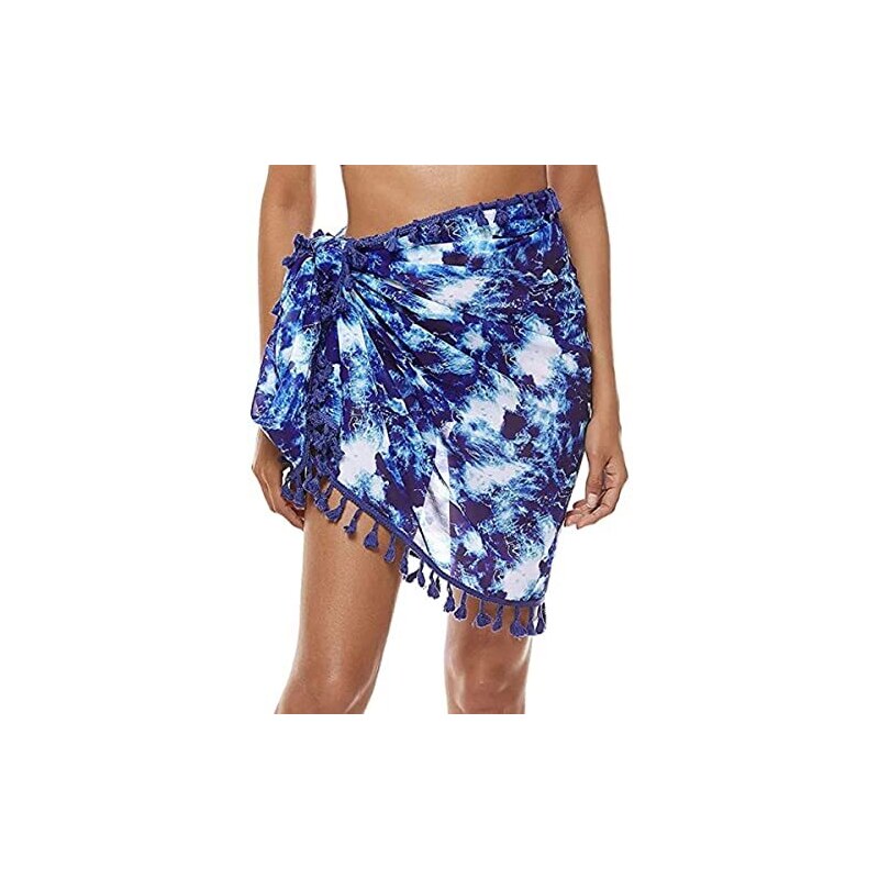 2 Pezzi Copricostume Da Bagno In Chiffon: Pareo Spiaggia Lunghi 140 Cm, Bikini Cover Up, Sciarpa Multiuso Per Donna, Leggeri E Asciugatura Rapida