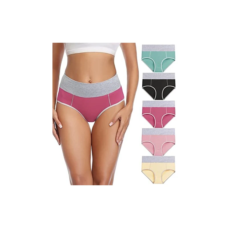 Wolbar Mutande A Vita Alta per Donna WB408, Beige,L