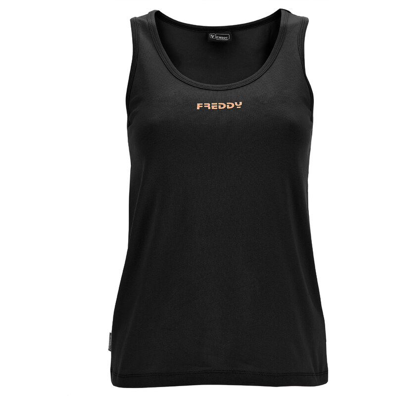 Canotta Freddy Training - Fondo Incrociato Con Stampa Foliage E Lettering Oro - Foto 14