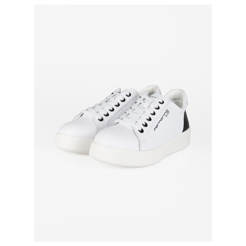 Fornarina Sneakers Donna In Pelle Basse Bianco Taglia 36