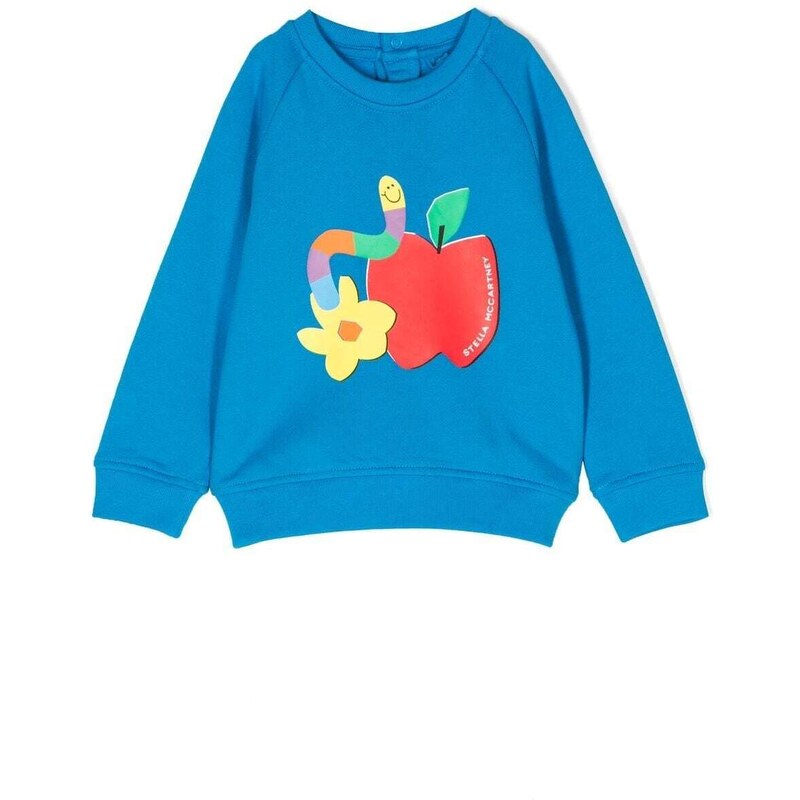 Stella McCartney Kids Felpa con stampa - Blu