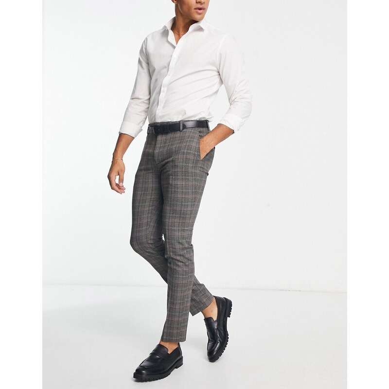 Bolongaro Trevor - Pantaloni da abito grigi a quadri-Multicolore