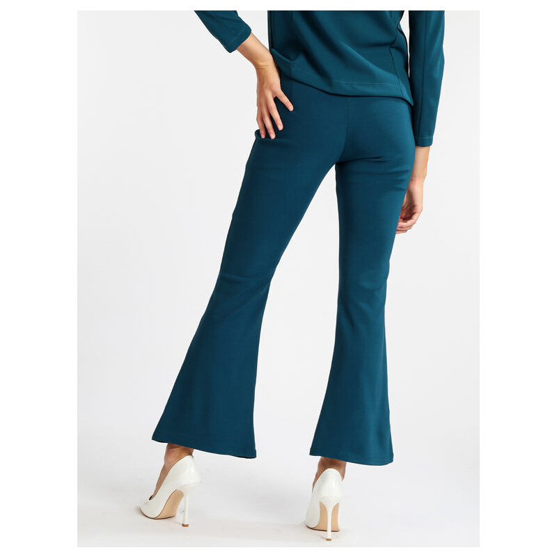 Solada Pantalone Donna a Zampa Casual Verde Taglia X/2xl
