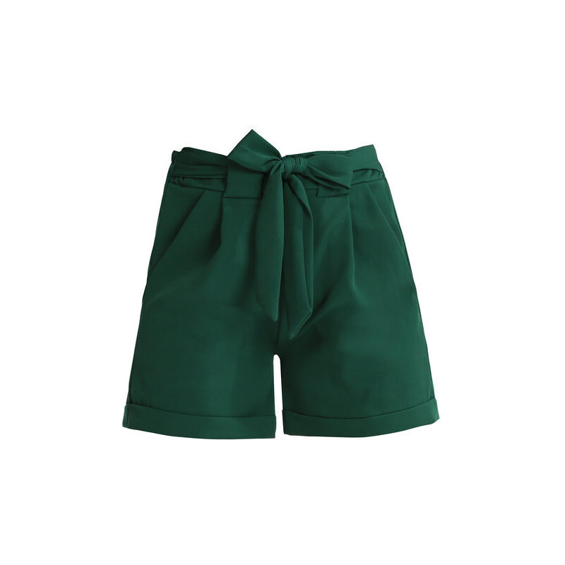 Solada Short Donna Con Fiocco Shorts Verde Taglia Unica