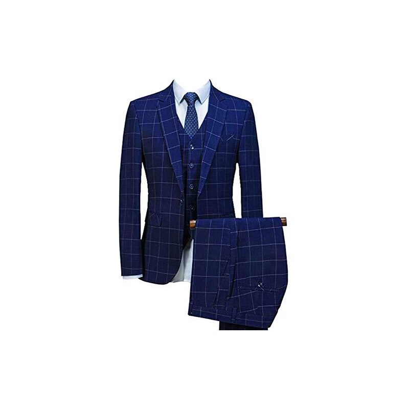 Tartan Abito Uomo Invernale Tessuto Gilet Da Uomo Su Misura In