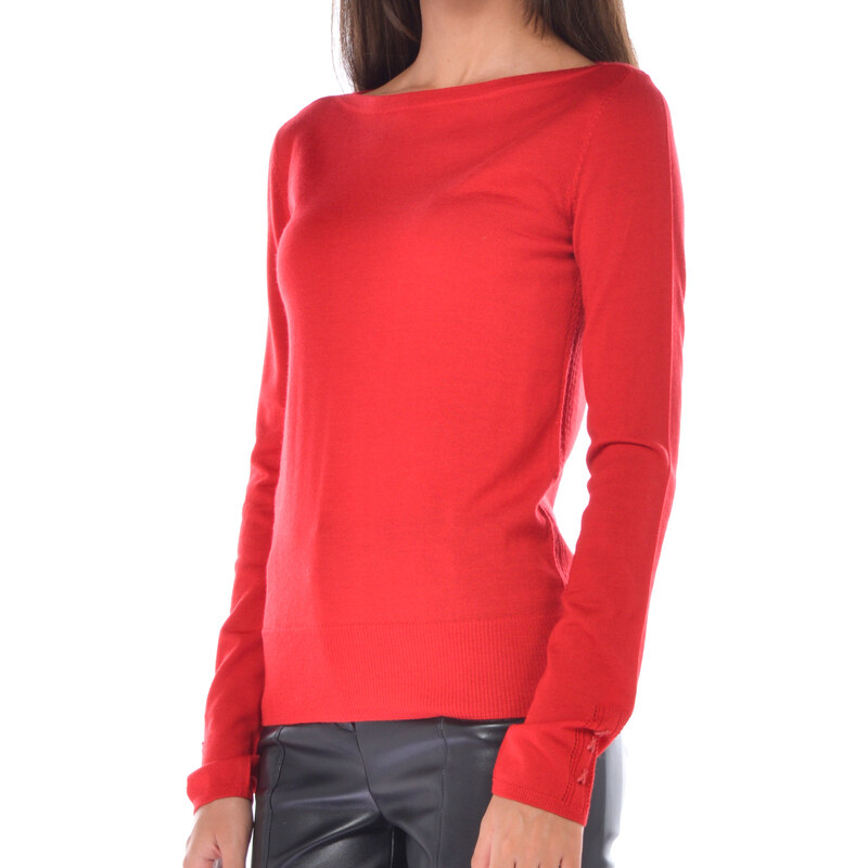 Dixie - Maglia girocollo con manica 3/4 in kid mohair