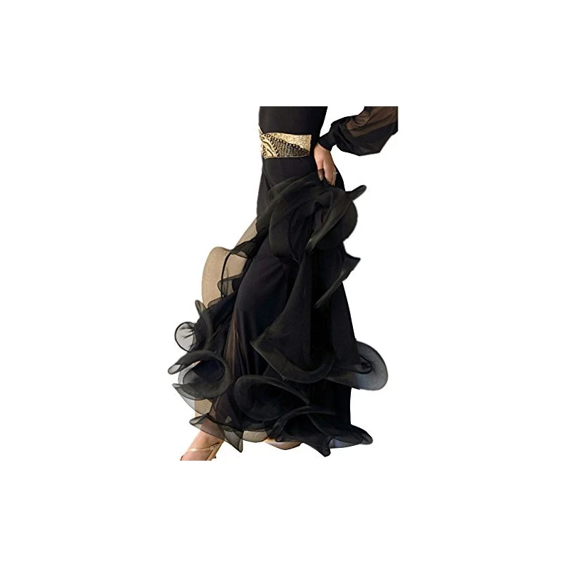 Mirella Gonna Da Danza Avvolgente In Georgette - Taglia Unica, Vita Fino A 73,7 Cm, Colori Classici Per Balletto