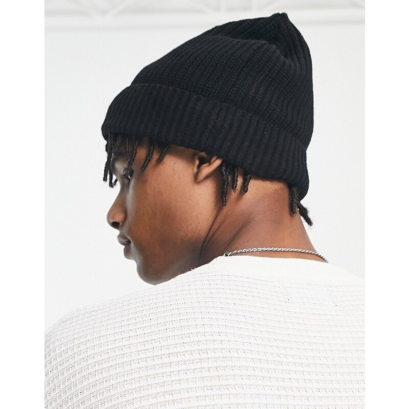 New Look - Confezione da 2 berretti stile pescatore nero e beige