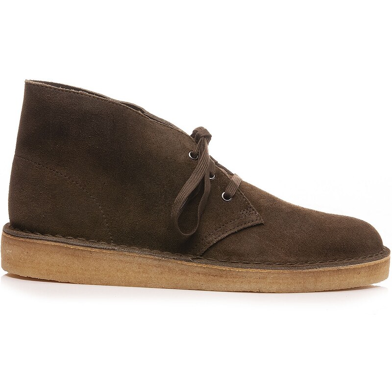 Clarks Desert Coal Olive Suede