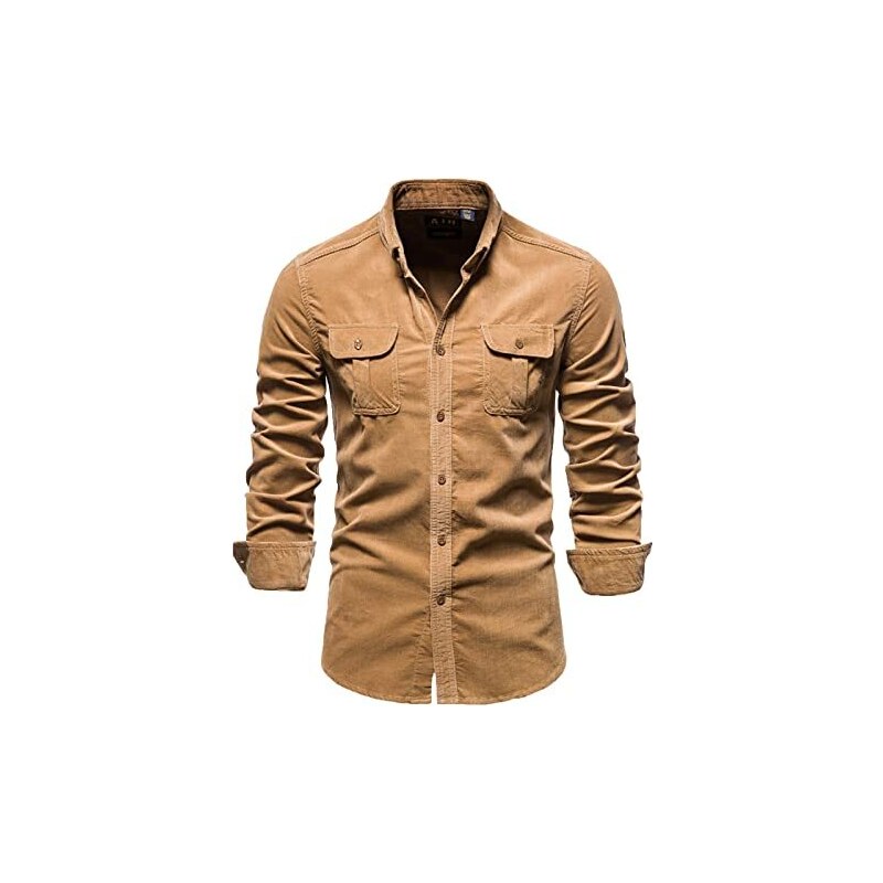 Camicia Calda Da Uomo,Camicia Da Uomo In Flanella Calda A Maniche Lunghe Camicia Casual Da
