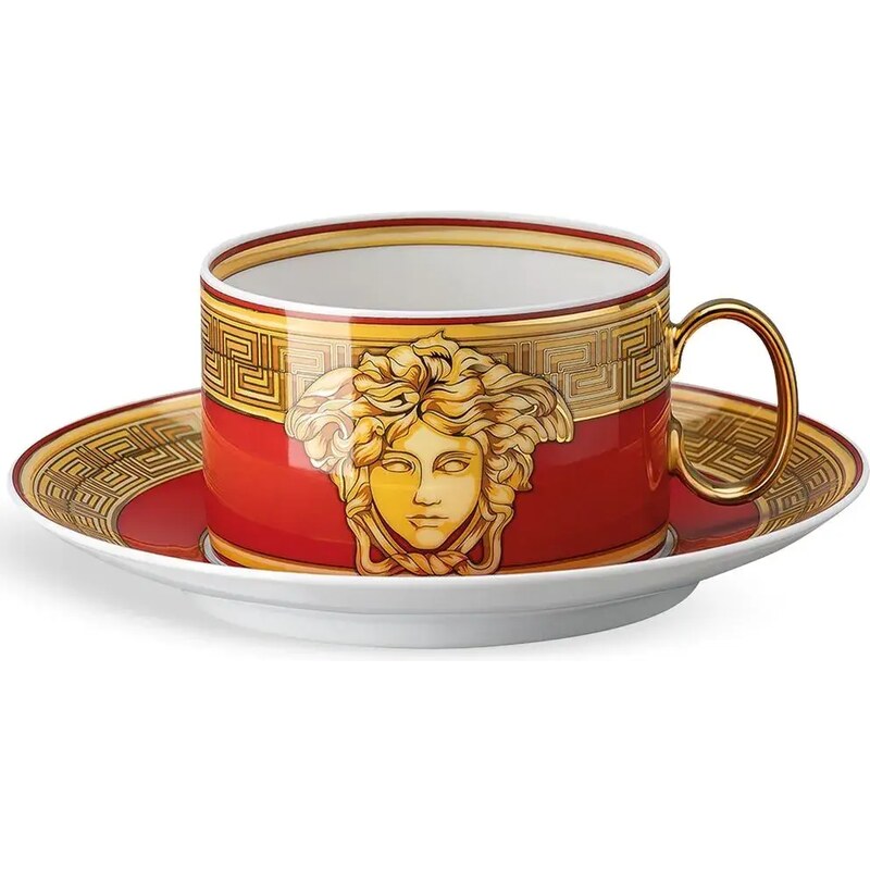 YBK Tech Set Tazza E Piattino In Porcellana Bone China - Giallo, 200ml Con Cucchiaio, Regalo Eleganza - 4