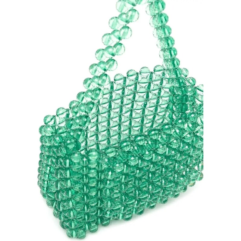 Charm Per Bracciale In Argento Sterling E Vetro Verde - Perline In Stile Europeo Con Motivo Floreale, Foro 4.5mm - 2