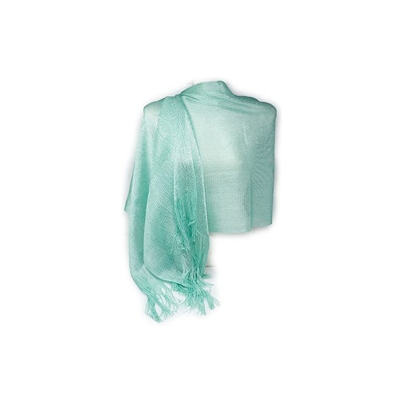 Scialle in raso Stola da Sposa Elegante Wrap Sciarpe Donna in Raso Matrimonio Cocktail Serata Cerimonie Feste, argento, 79 x 28 (200cm x 70cm