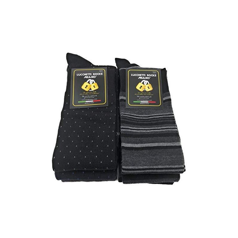 Calze invernali LUNGHE in caldo cotone con disegno a rombi