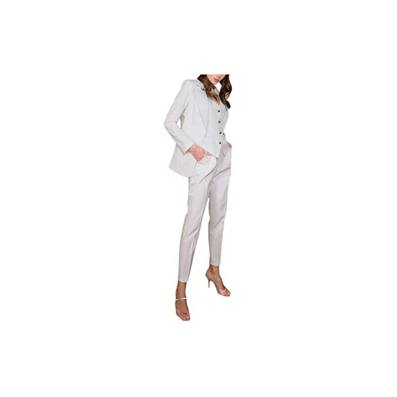 shownicer Pantaloni in Cotone e Lino da Donna Eleganti Elastico Vita