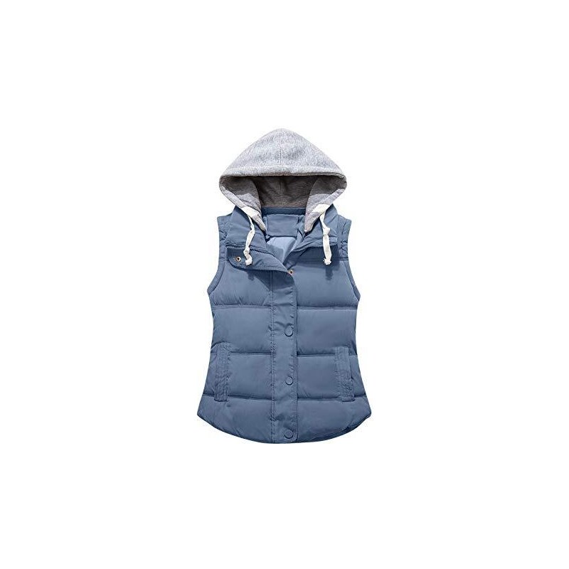 Gilet Corto Donna In Maglia Di Lana/Cashmere - Stile Coreano, Comodo E Morbido, Colore Blu