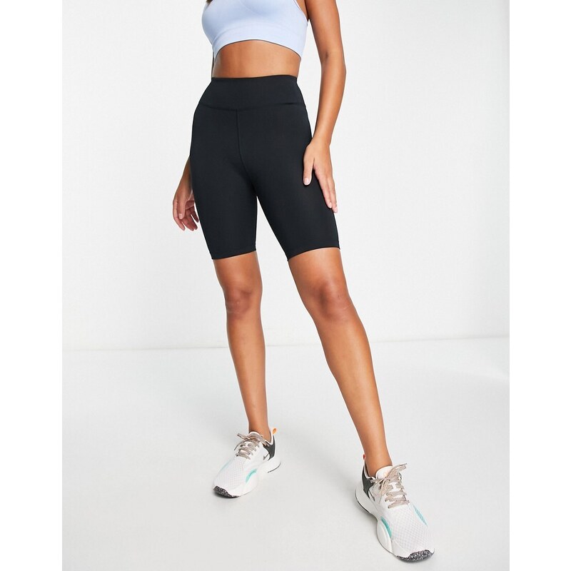 Pantaloncini da palestra da donna con scollo a V Crossover Scrunch Butt Yoga Biker Shorts a vita alta con arricciatura laterale leggings atletici, 01 verde., S