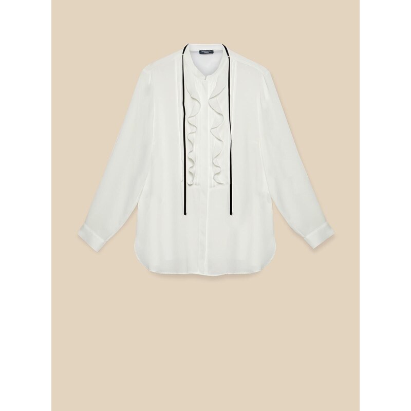 Ensemble Femme Elena Mirò – Chemise + Pantalon Noir 100% Lin – Neuf Avec étiquettes Taille Unique