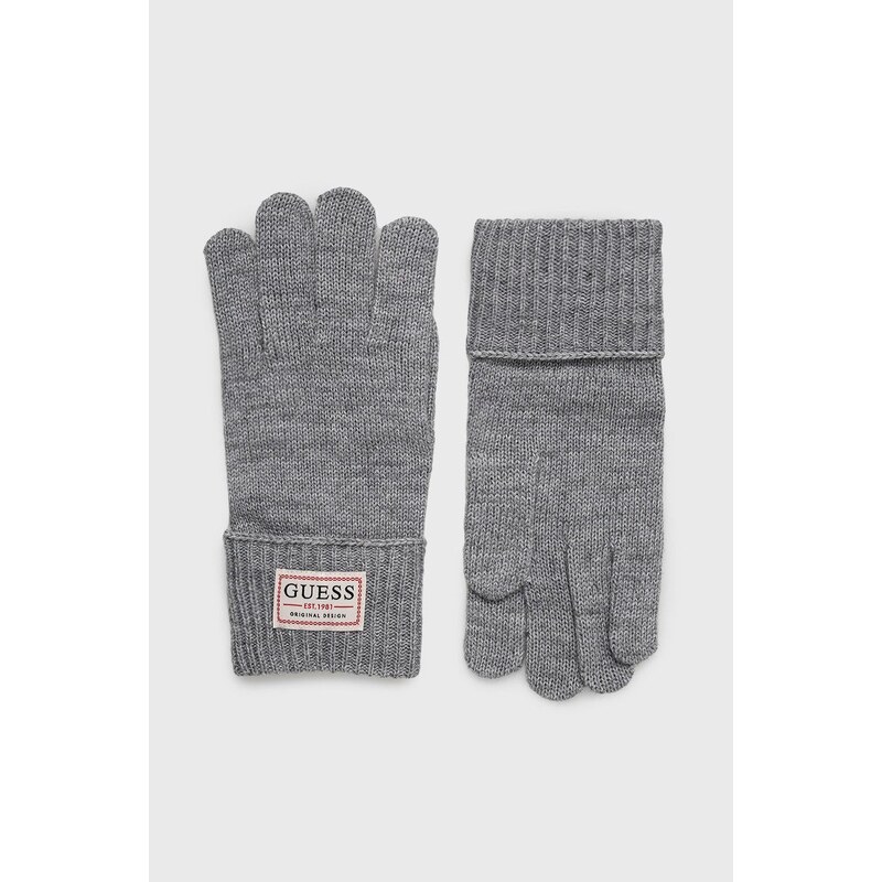 Guess guanti con aggiunta di lana uomo