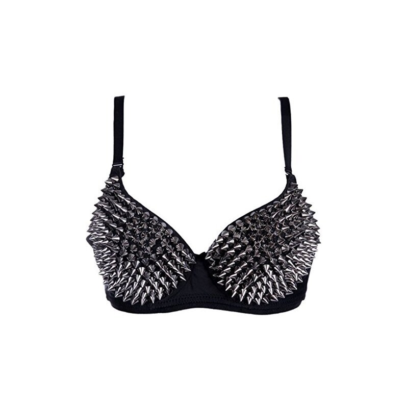 SUPVOX 100pcs 10mm Acrilico Spike Cono Borchie, Perline, Cucire, Colla, Indumenti Fai Da Te, Borse Scarpe Abbellimento (nero - Foto 8