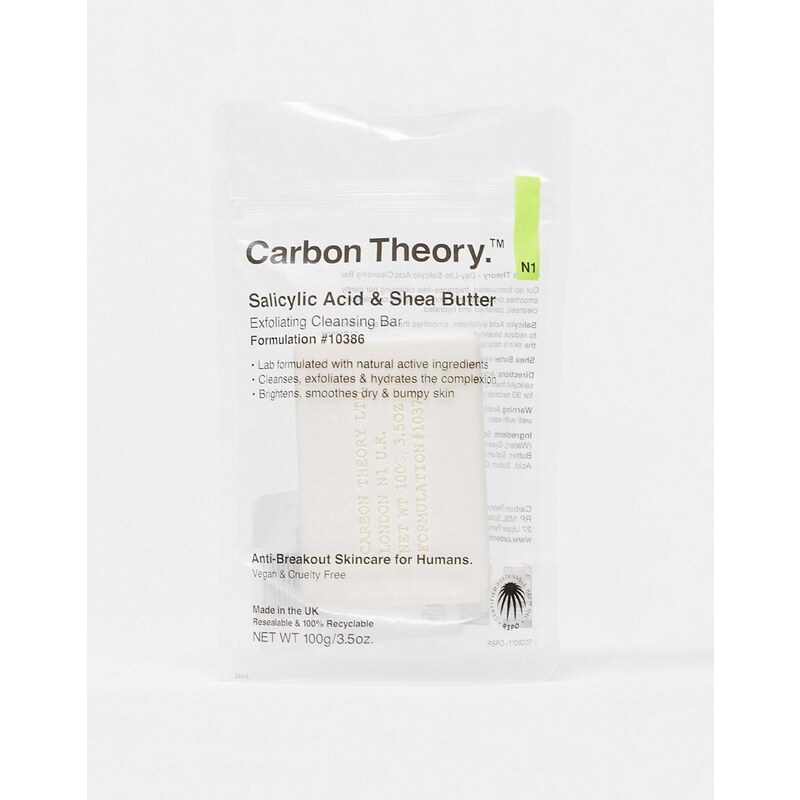 Carbon Theory - Saponetta con burro di karité e acido salicilico 100 g-Nessun colore