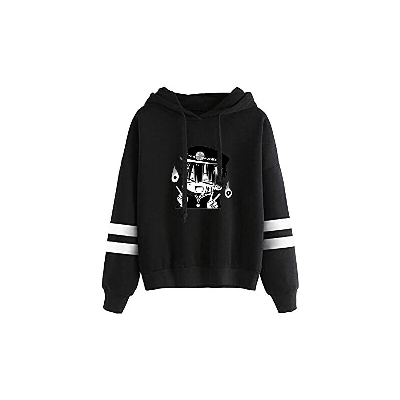 xhomeshop Toilet-Bound Hanako-Kun Felpa con Cappuccio con Zip Uomo Stampato a Maniche Lunghe Top Donna Cappotto Sportivo Casual Anime Yugi Amane Cosplay Costumi
