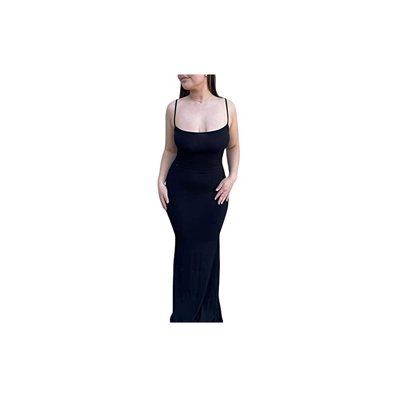 Abito Lungo Aderente Donna – Maniche Corte, Scollo Rotondo, Stampa Animalier O Tinta Unita, Estivo, Per Feste