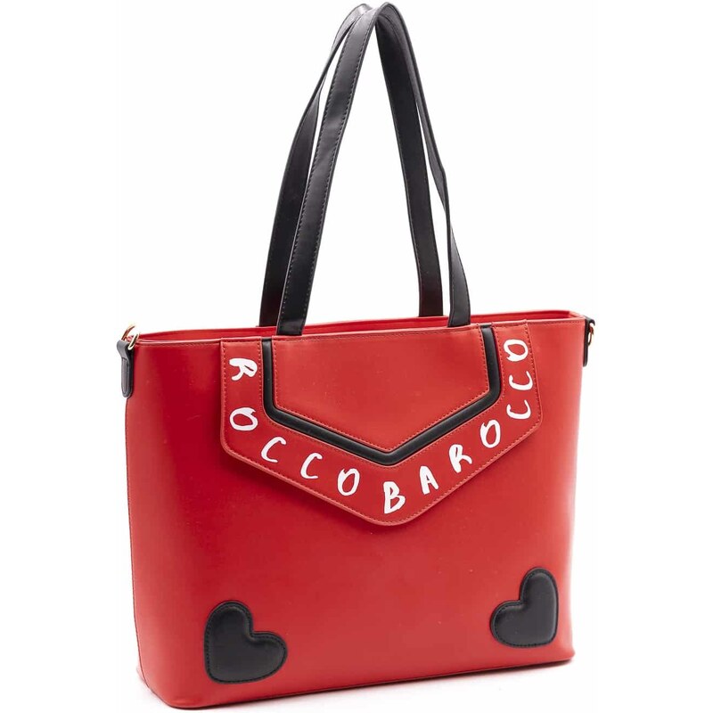 Borsa shopping con tracolla da donna Roccobarocco - RBR910B3601 Rosso 