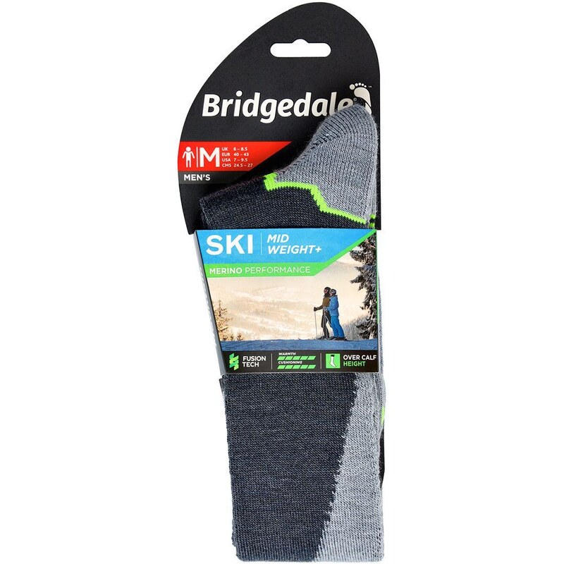 Bridgedale calzini da sci Midweight + Merino Performance