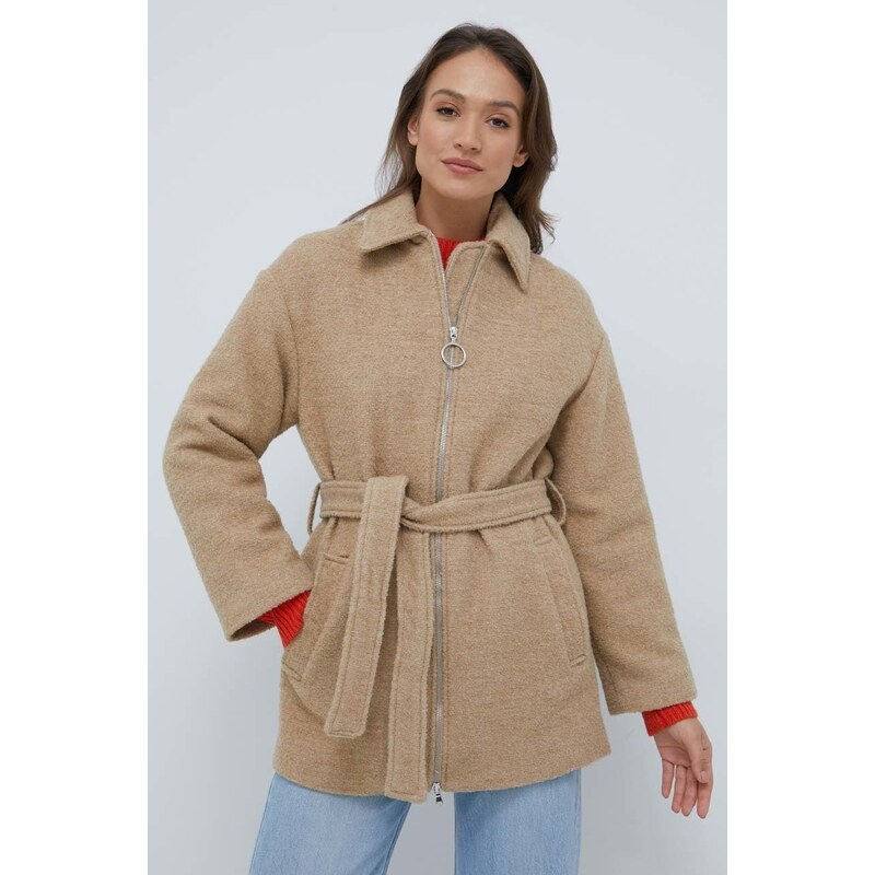 United Colors of Benetton cappotto con aggiunta di lana