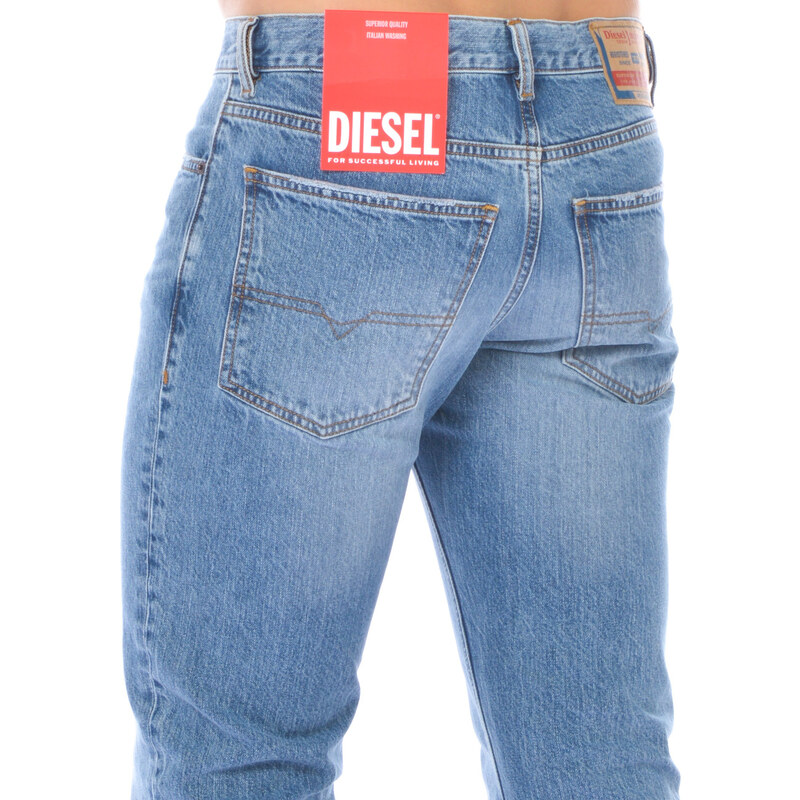 jeans da uomo Diesel cinque tasche stone washed