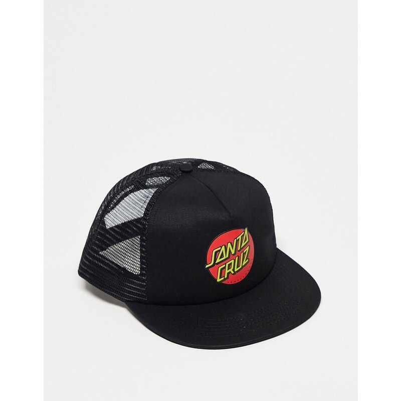 Santa Cruz - Cappellino nero con logo classico