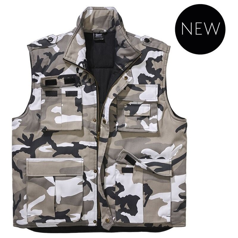 Gilet Tactique Brandit Ranger – Combat Airsoft, Bushcraft, Survie, Randonnée – Couleur Olive