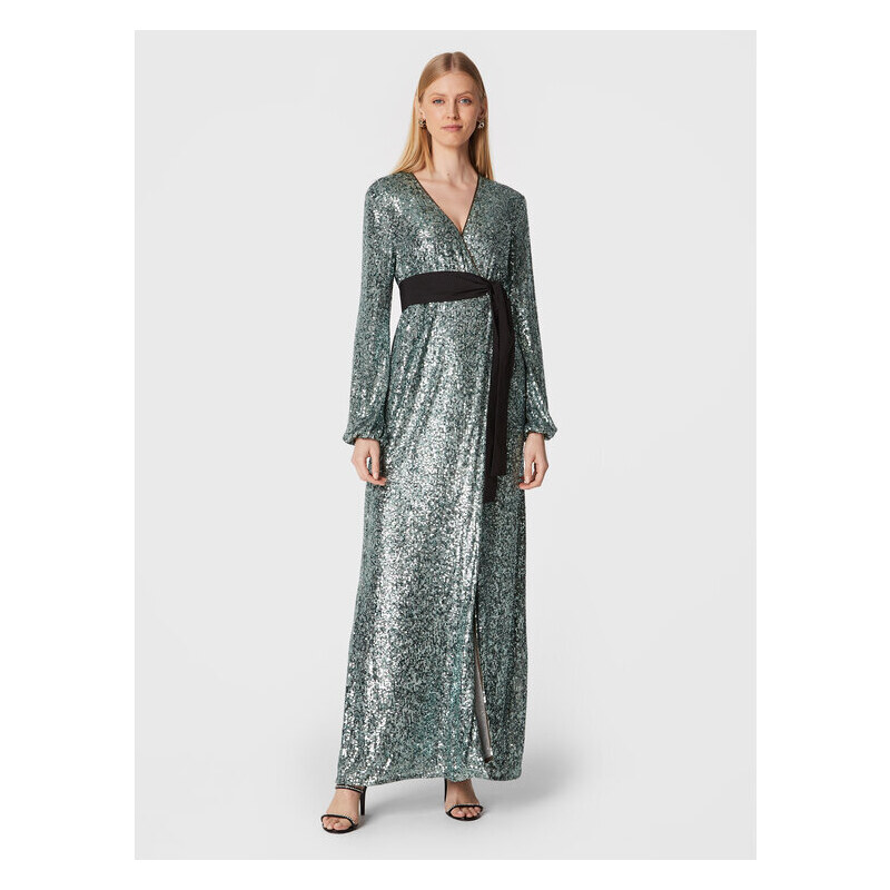 PINKO Abito da cocktail 104093 A23V Verde Slim Fit