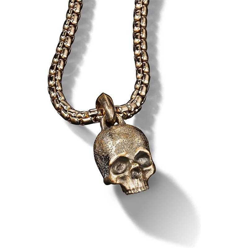 Collana Uomo Teschio Biker URBAN JEWELRY – Ciondolo Scudo In Acciaio Inossidabile Color Nero E Argento Con Catena, Gioiello Resistente E Audace