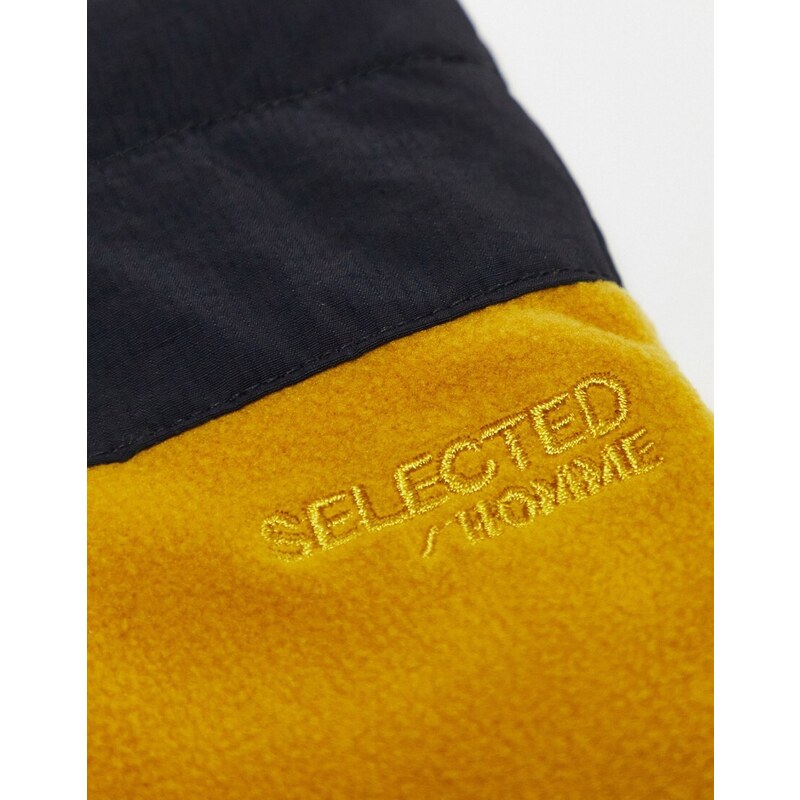 Selected Homme - Scaldacollo in pile giallo