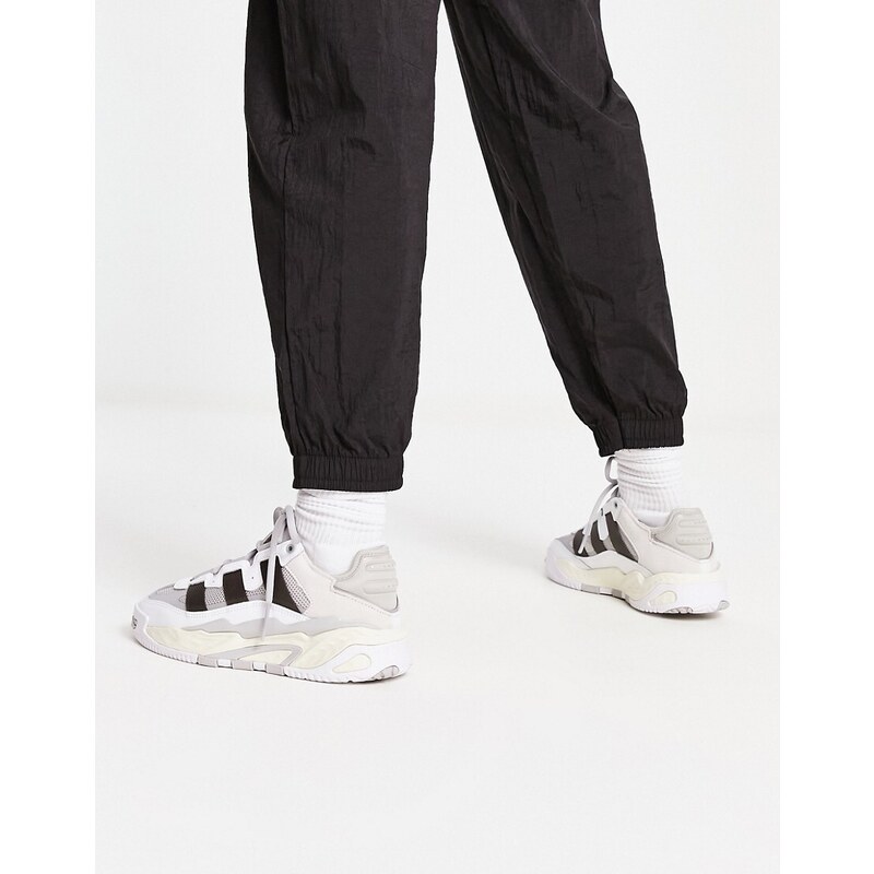 adidas Originals - Niteball - Sneakers bianco sporco con dettagli neri