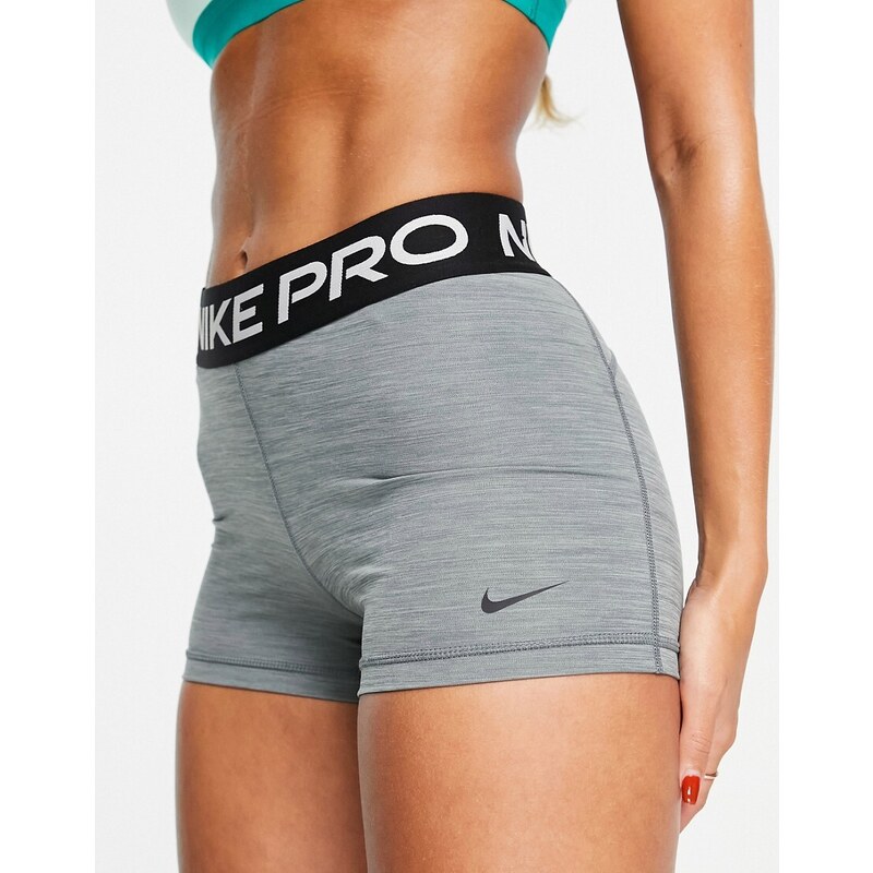 Nike Training - Pro 365 Dri-FIT - Pantaloncini grigi da 3 pollici-Verde