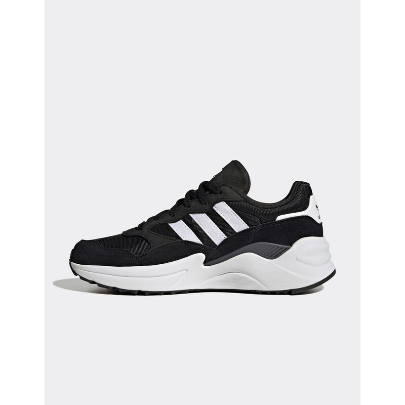 adidas Originals - Adisuper - Sneakers nere con dettagli bianchi-Nero
