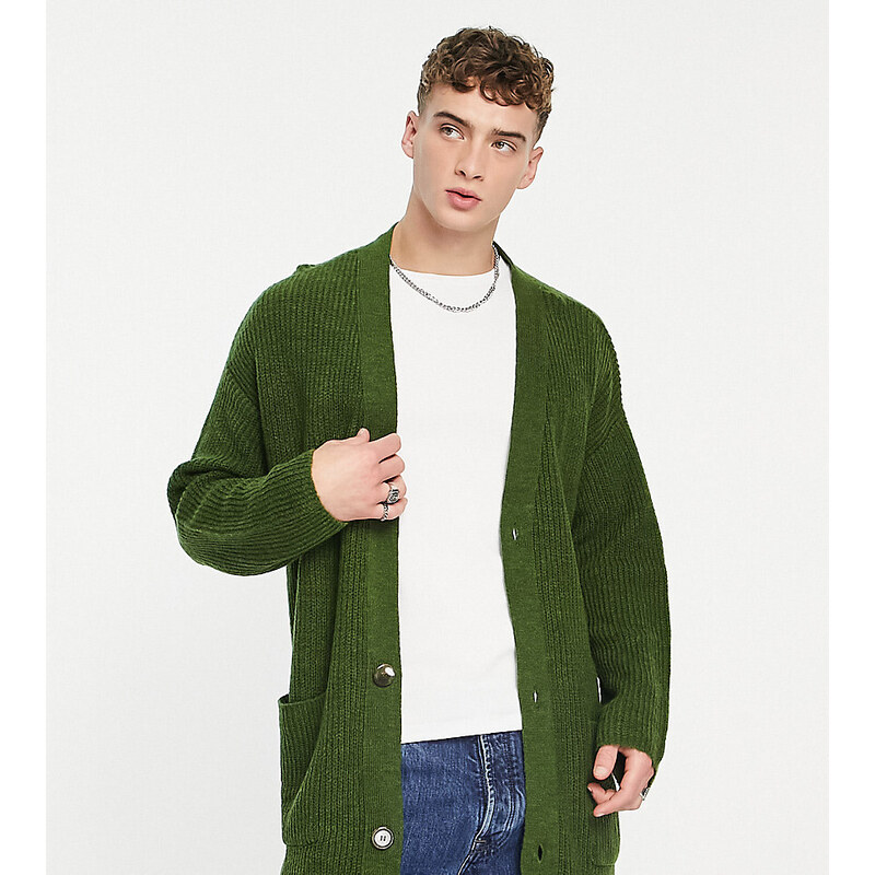 Reclaimed Vintage - Cardigan oversize verde