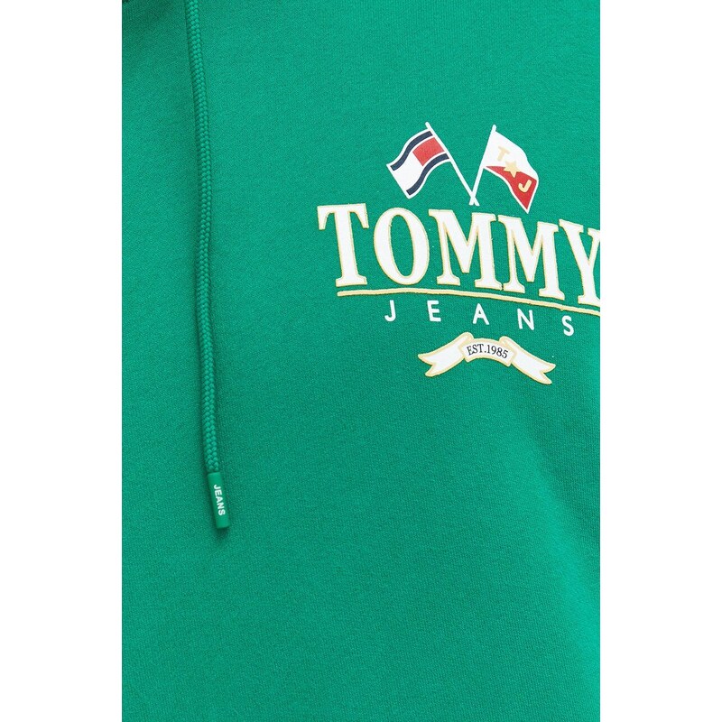 Tommy Jeans felpa in cotone uomo con cappuccio