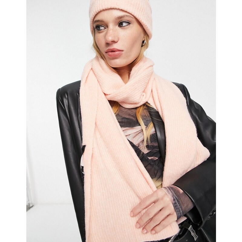 Vero Moda - Sciarpa in maglia rosa
