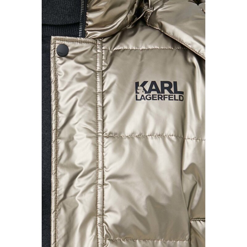 Karl Lagerfeld giacca reversibile uomo colore oro